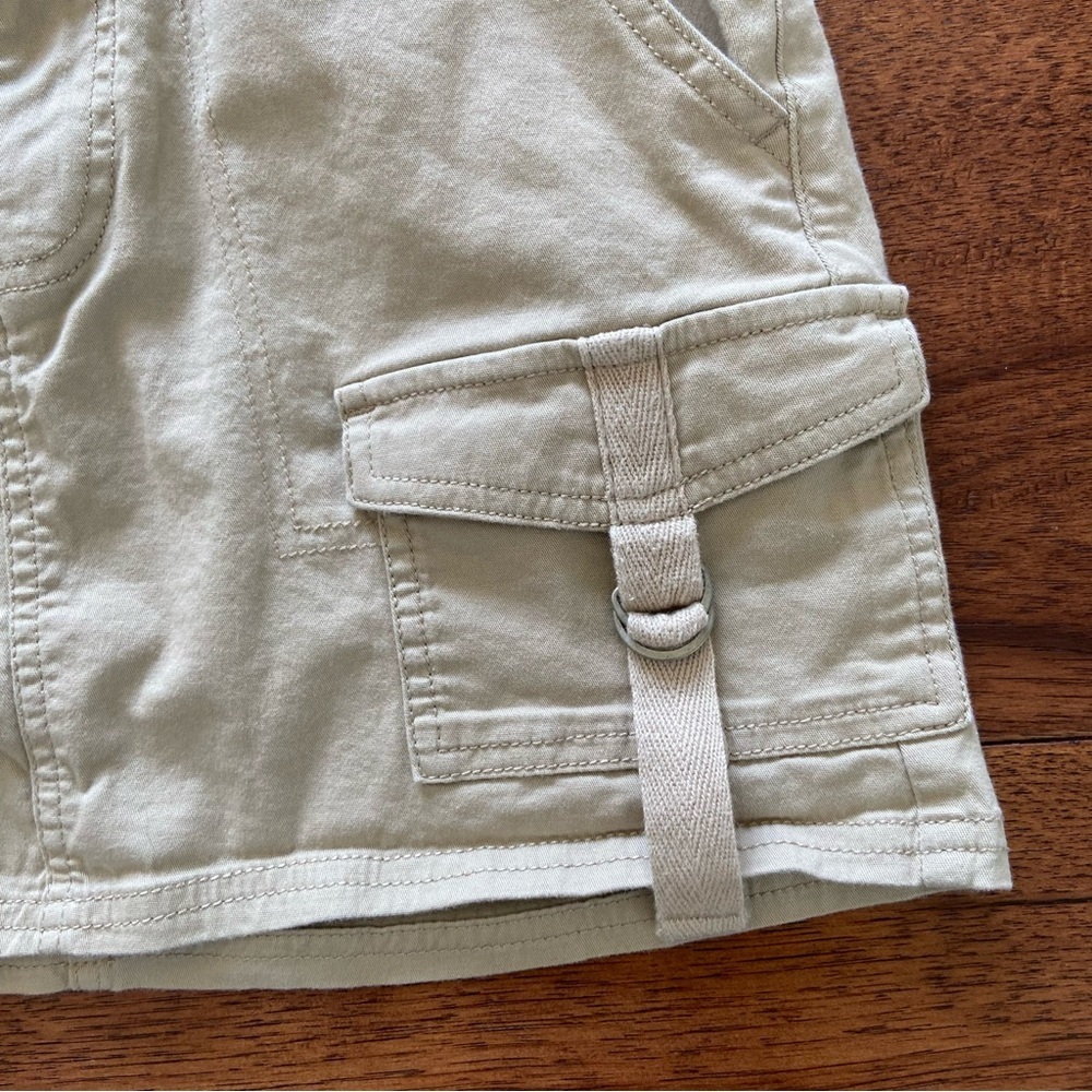 Beige Cargo Mini Skirt - Picture 4 of 9